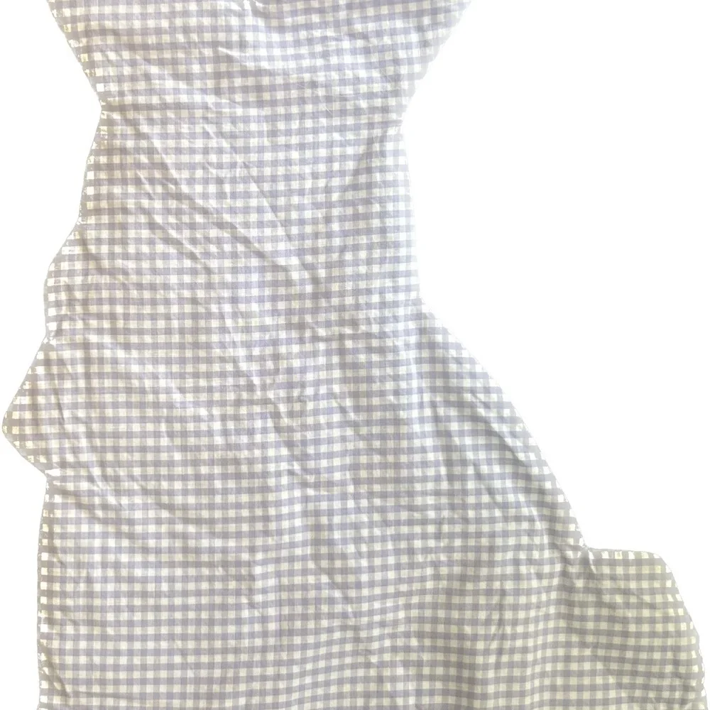 Pottery Barn Kids set of four easter bunny with bows gingham plaid placemats
